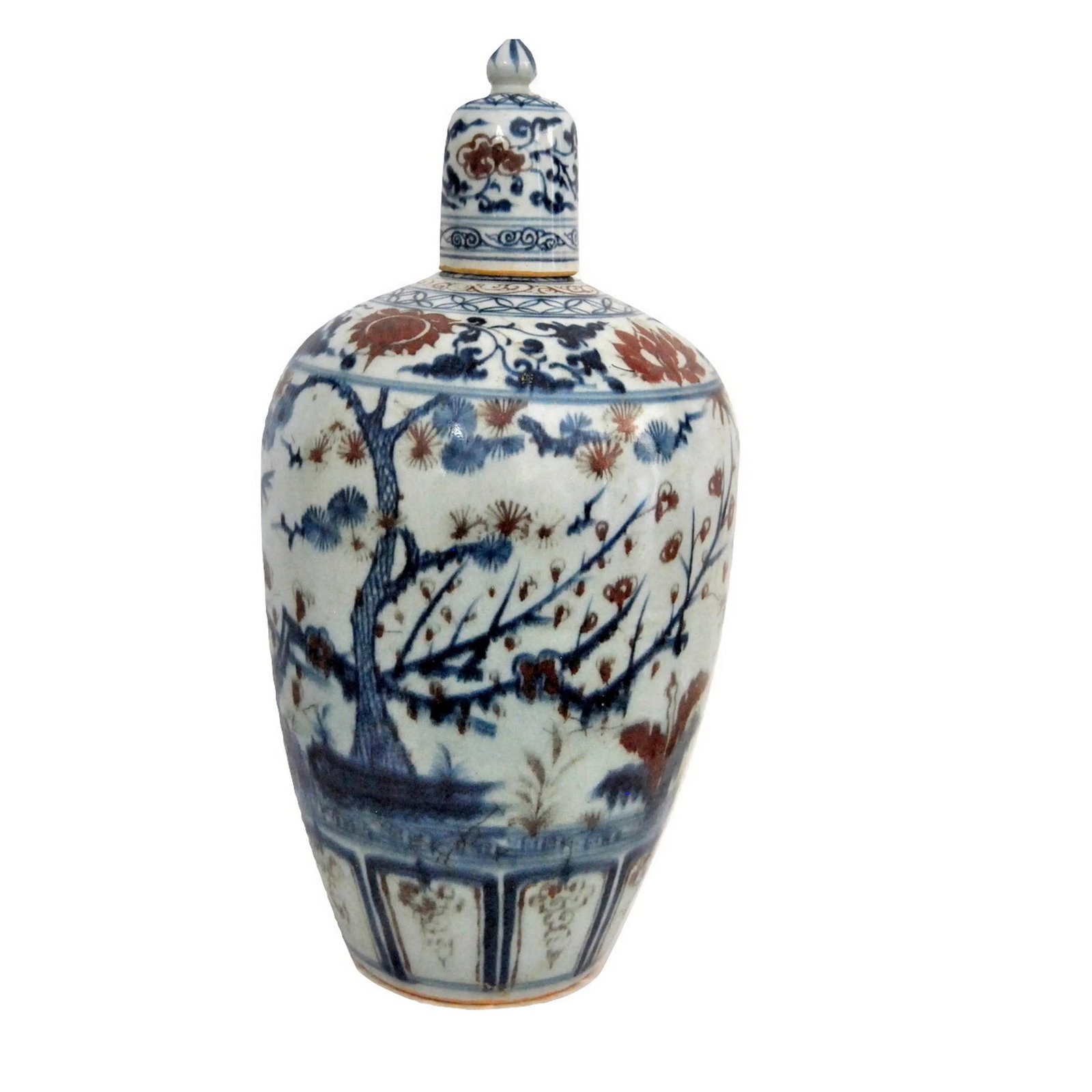Kakiemon Style Ovoid Large Lidded Floor Vase Bottle Pot Decorated Meiji Imari-Style - 12