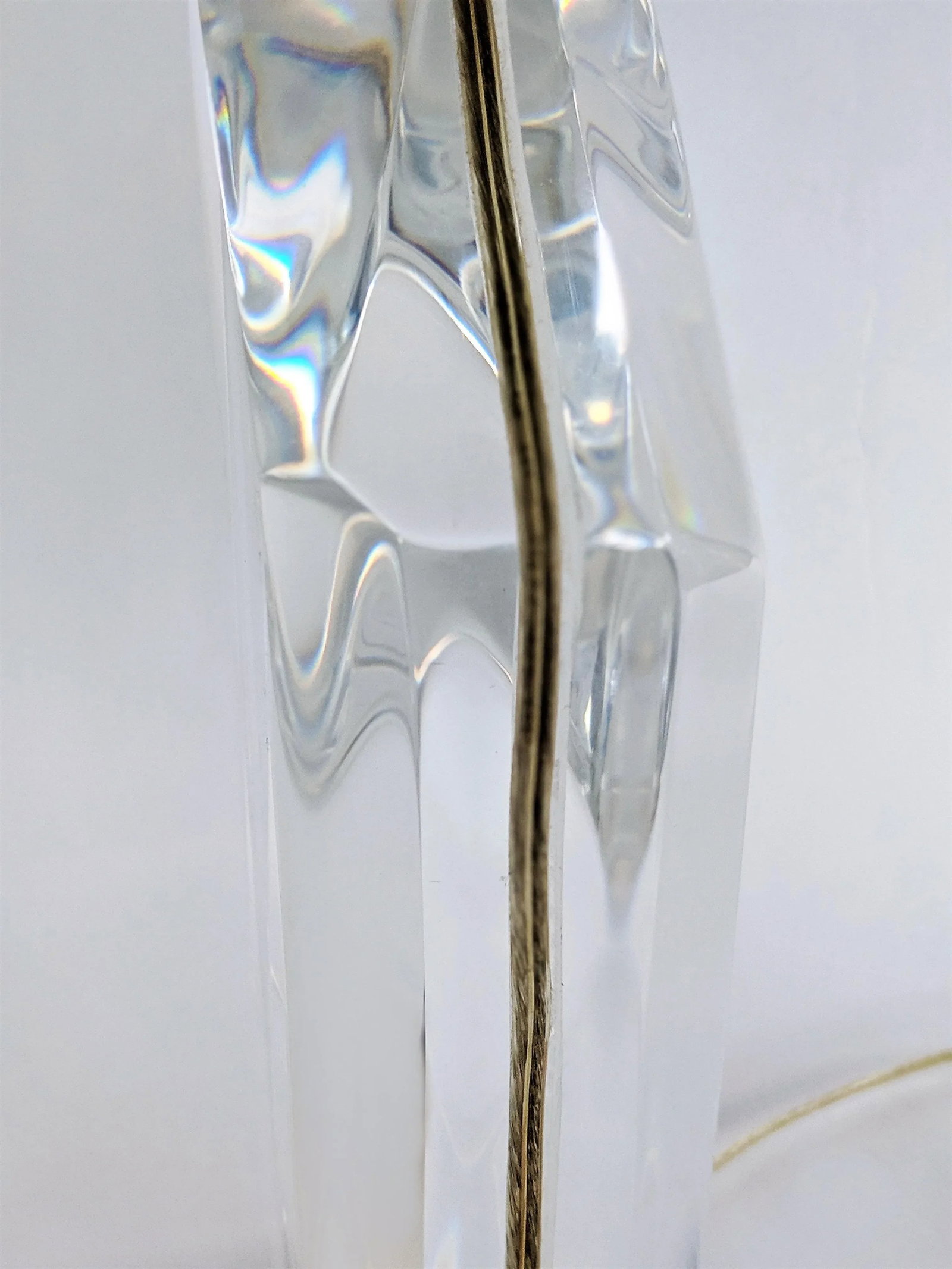 Vintage Van Teal Signed Lucite Table Lamps - a Pair - 12