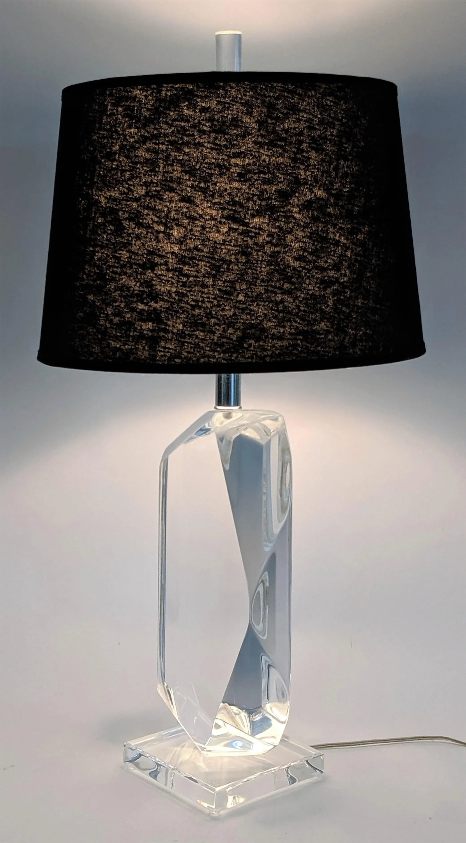 Vintage Van Teal Signed Lucite Table Lamps - a Pair - 6