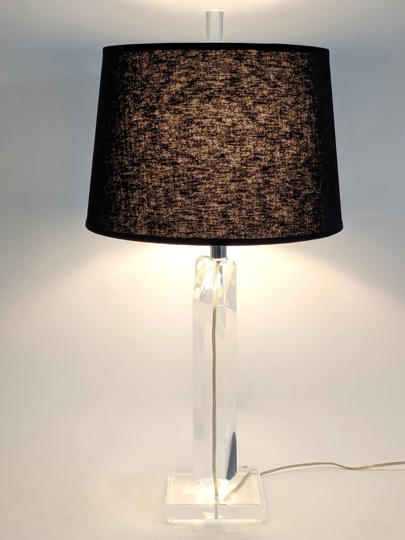 Vintage Van Teal Signed Lucite Table Lamps - a Pair - 8