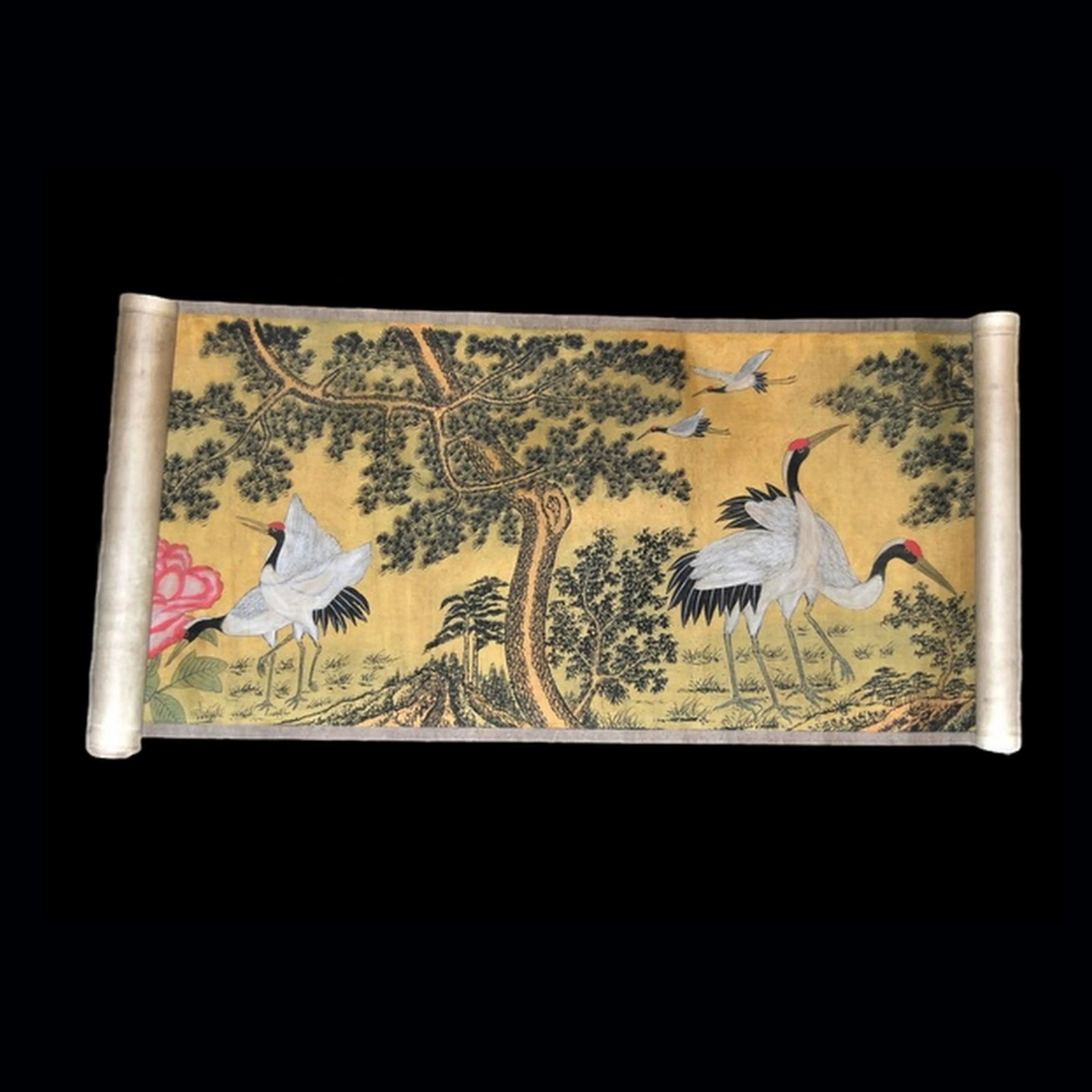 Antique Japanese Handscroll Emaki Kano School Birds and Trees of Summer Season - 3