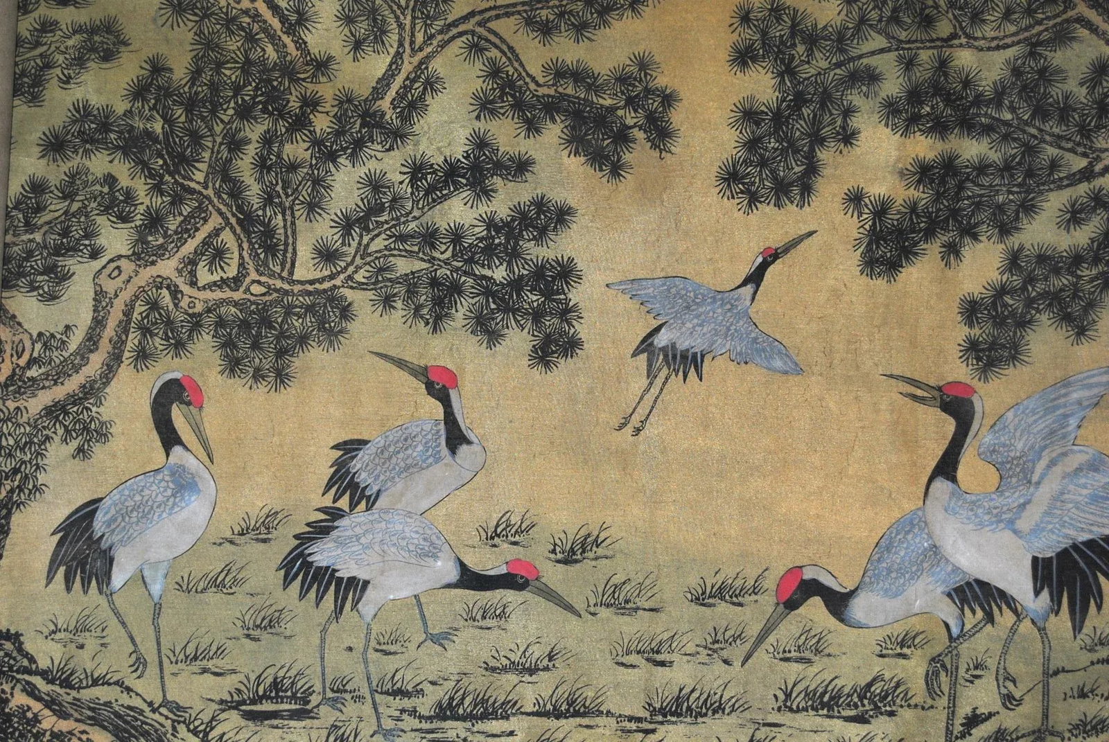 Antique Japanese Handscroll Emaki Kano School Birds and Trees of Summer Season - 7