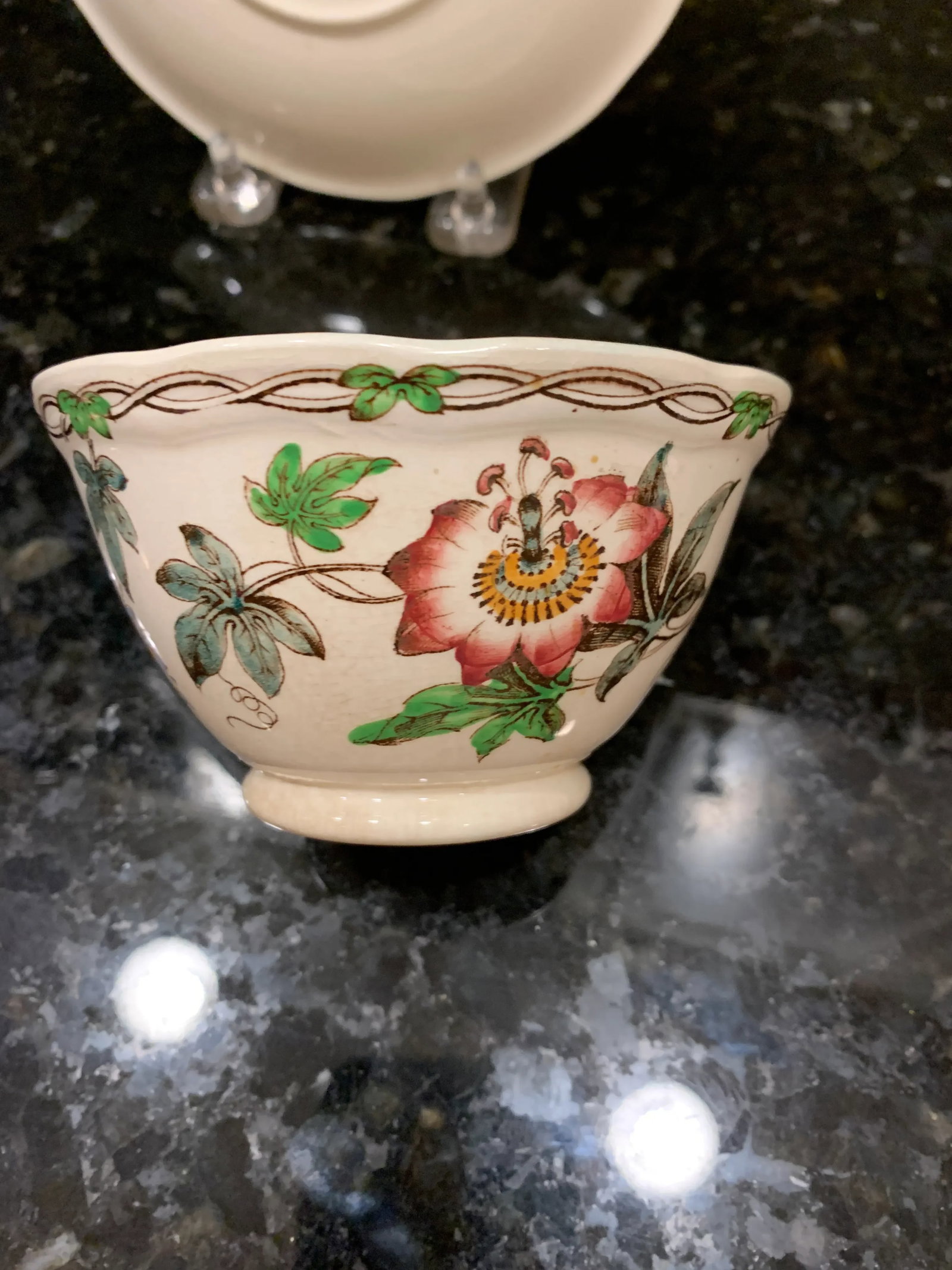 19th Century Circa 1860 English Minton Passion Flower Transfer Ware Dinnerware Set- 43 Pieces - 12