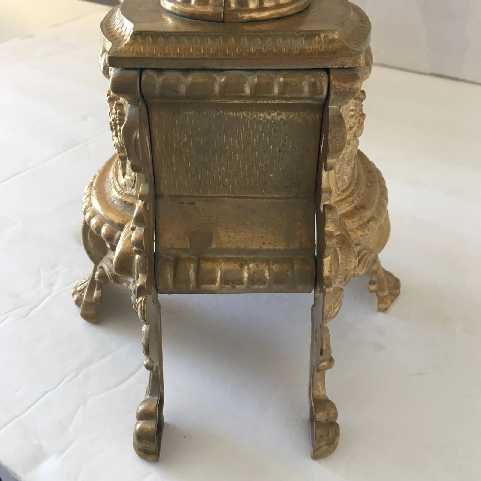Vintage European Gold - Finished Solid Metal Candle Holders/ Candelabra, a Pair - 10