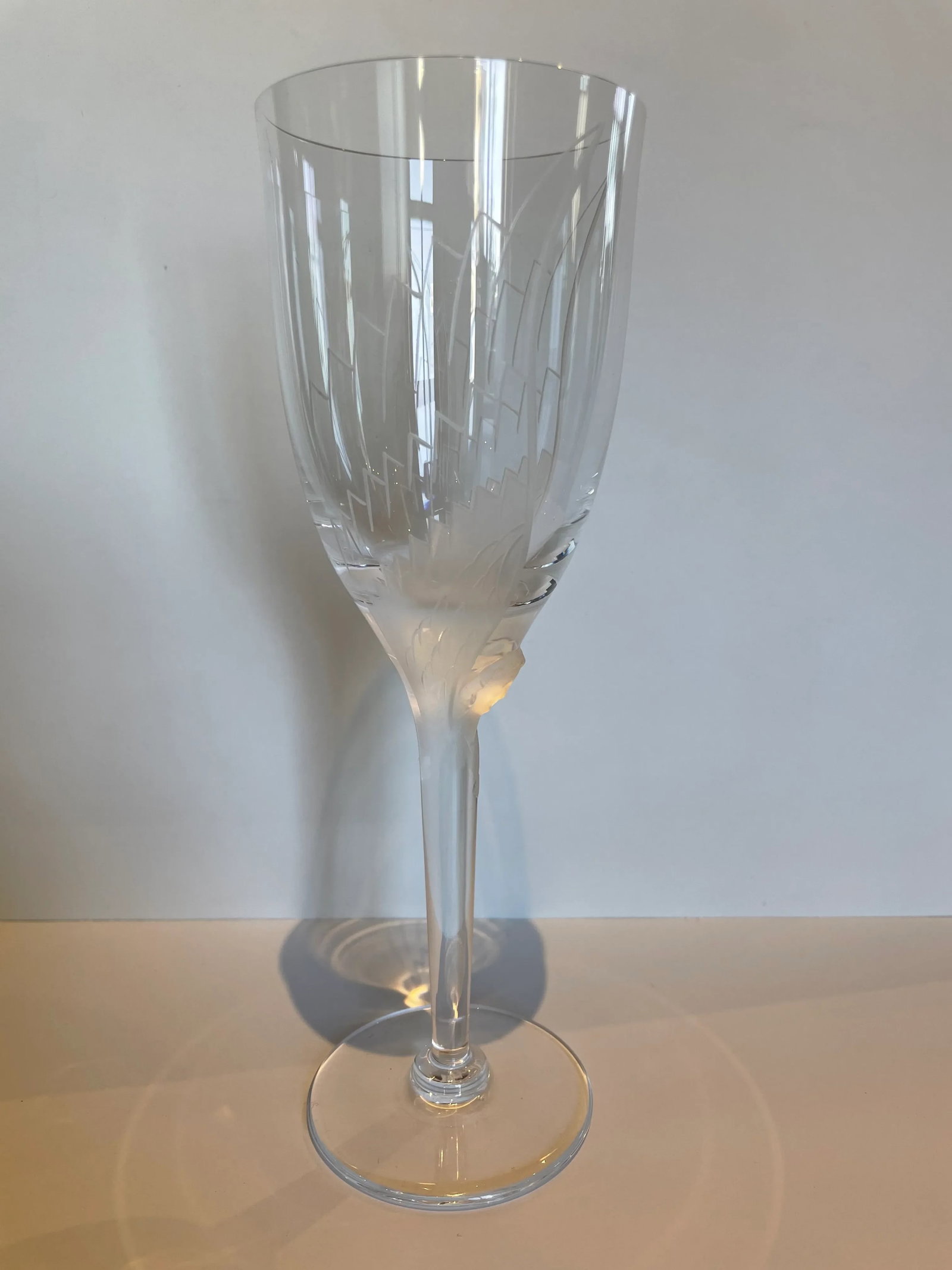 1950s Lalique Ange Champagne Flutes - Set of 9 - 3