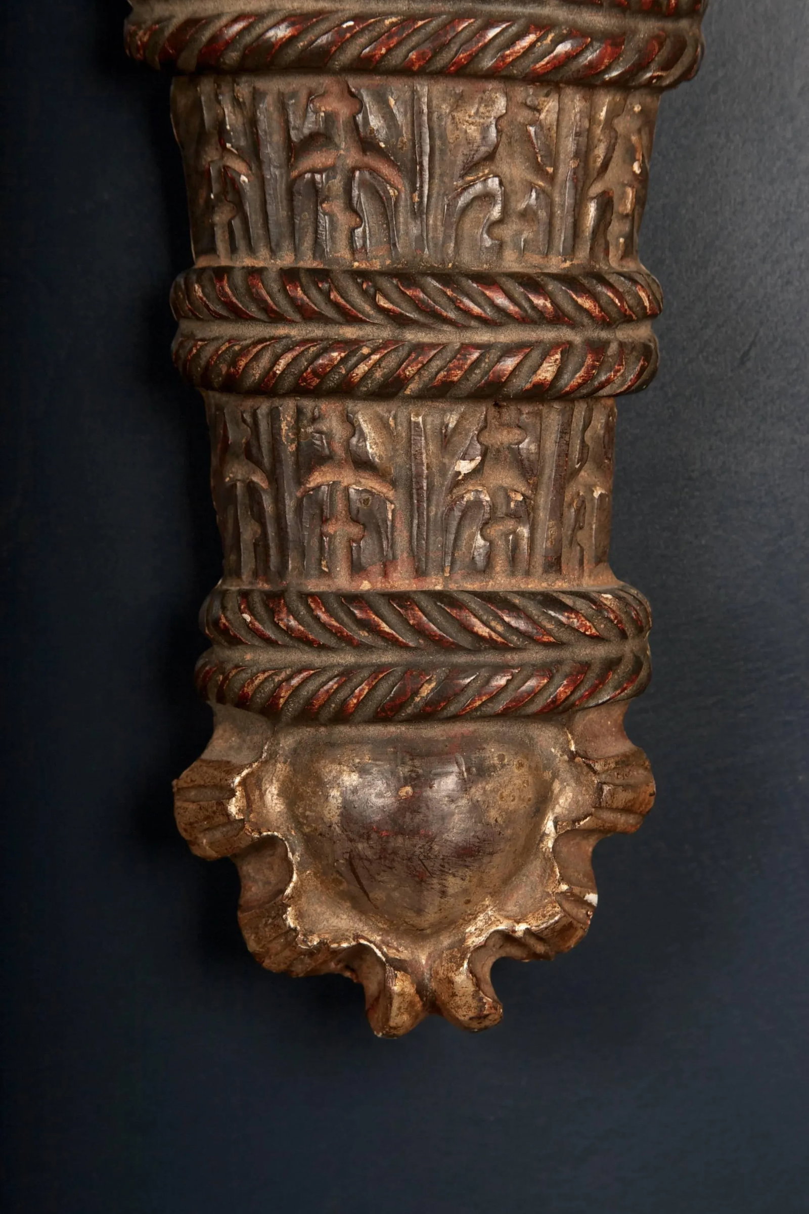 19th Century English Regency Carved Giltwood Sconces or Wall Appliques - A Pair - 10
