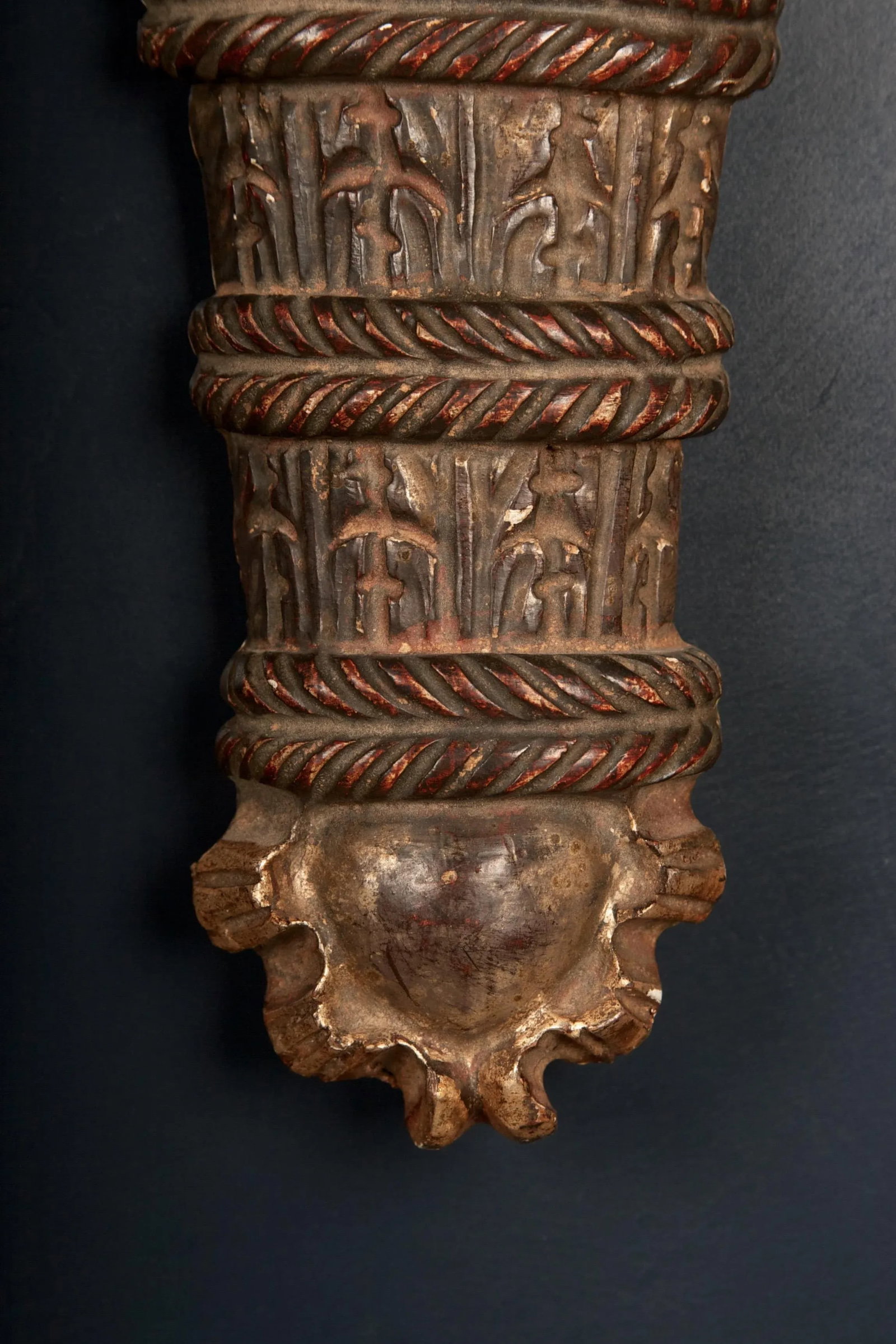 19th Century English Regency Carved Giltwood Sconces or Wall Appliques - A Pair - 3