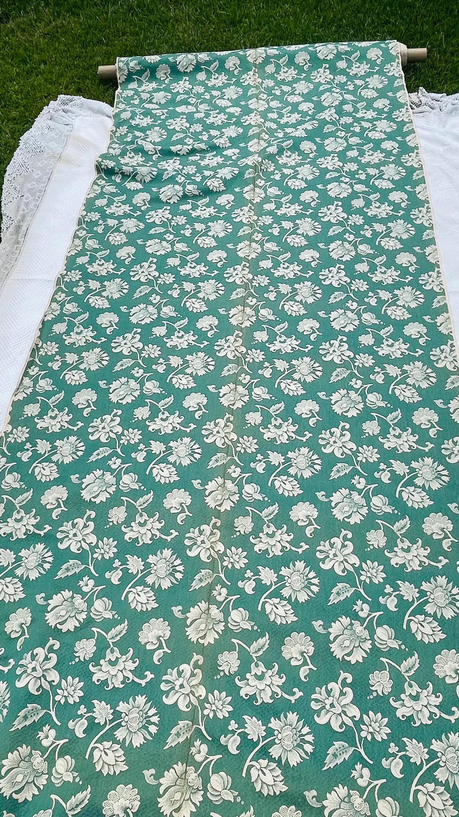 1940s Vintage Woven Fabric 10 Yards - 2