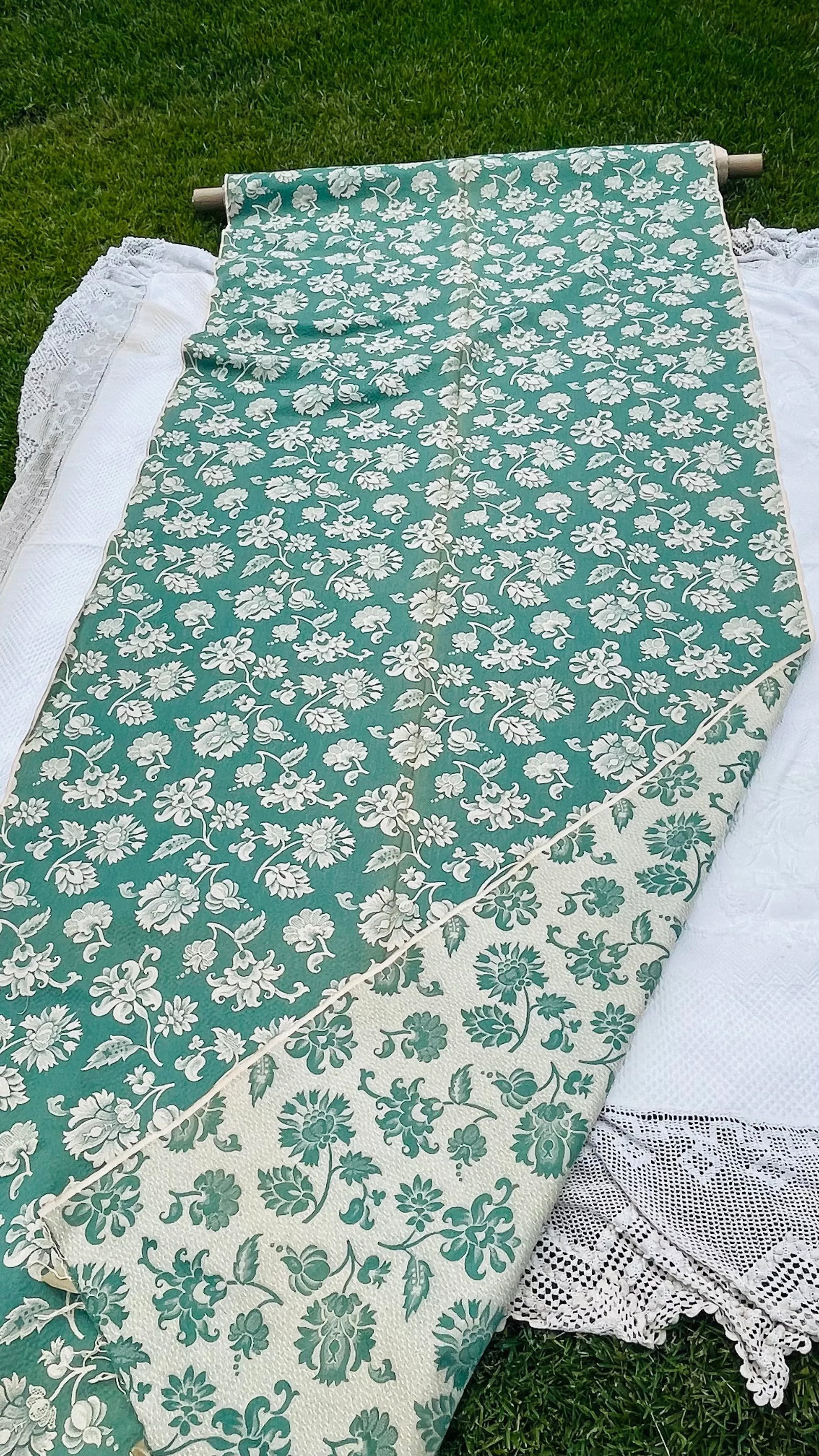 1940s Vintage Woven Fabric 10 Yards - 3