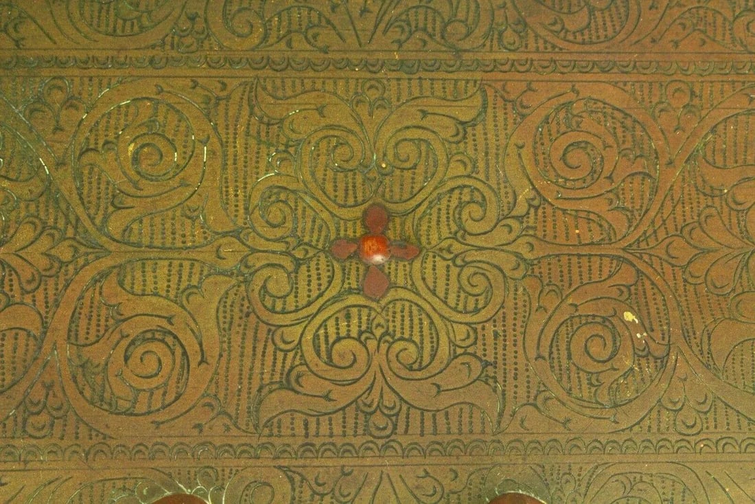 18th C. Chinese Brass Chest Box, Wood Lined - 8