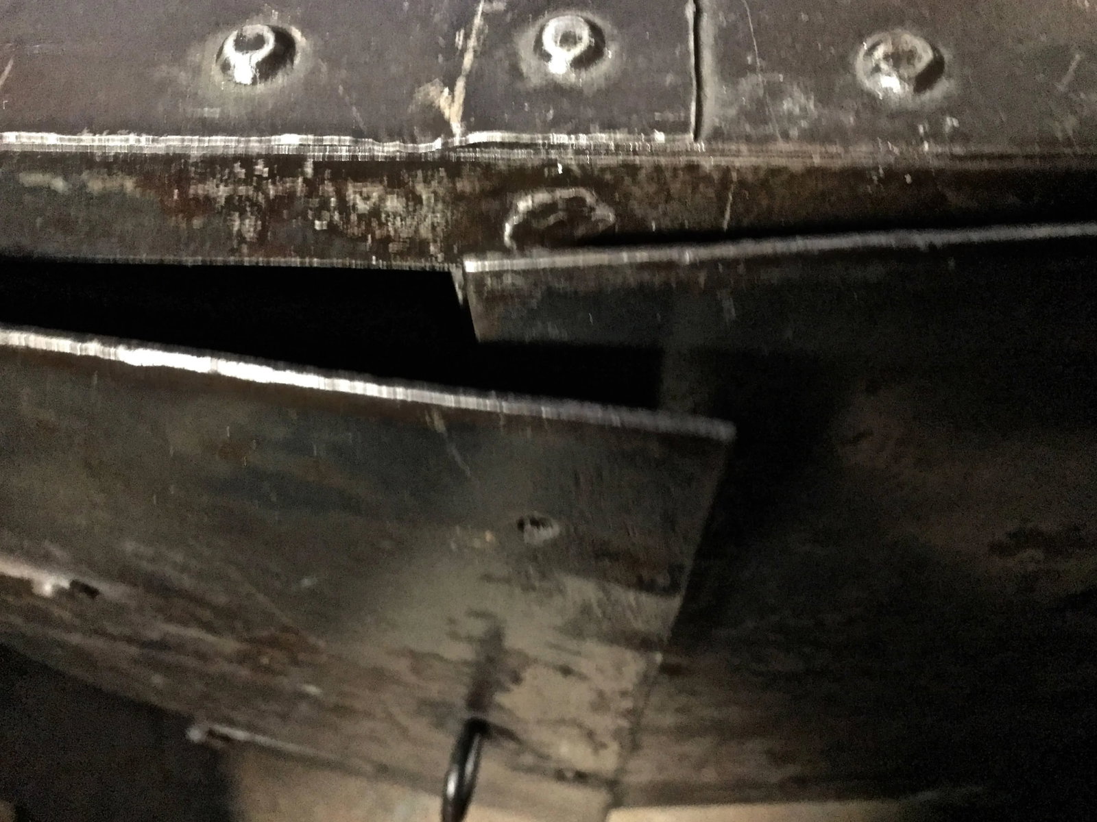 Two Door Industrial Riveted Steel Automotive Locking Tool Cabinet, Circa 1900 - 11