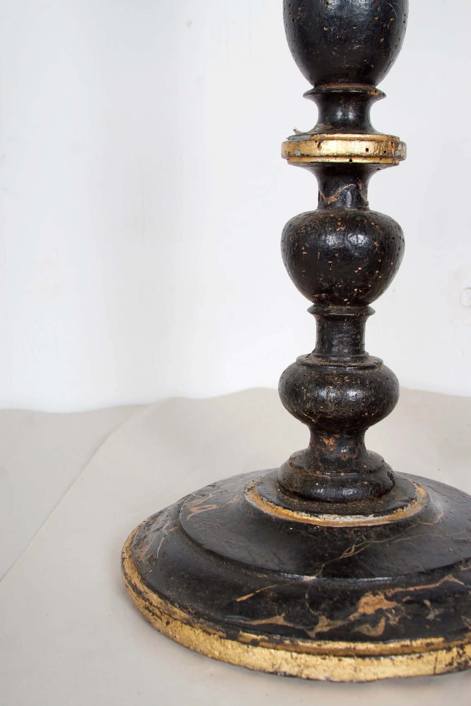 Mid 19th Century Italian Baroque Style Faux Marble Candle Torcheres - a Pair - 10