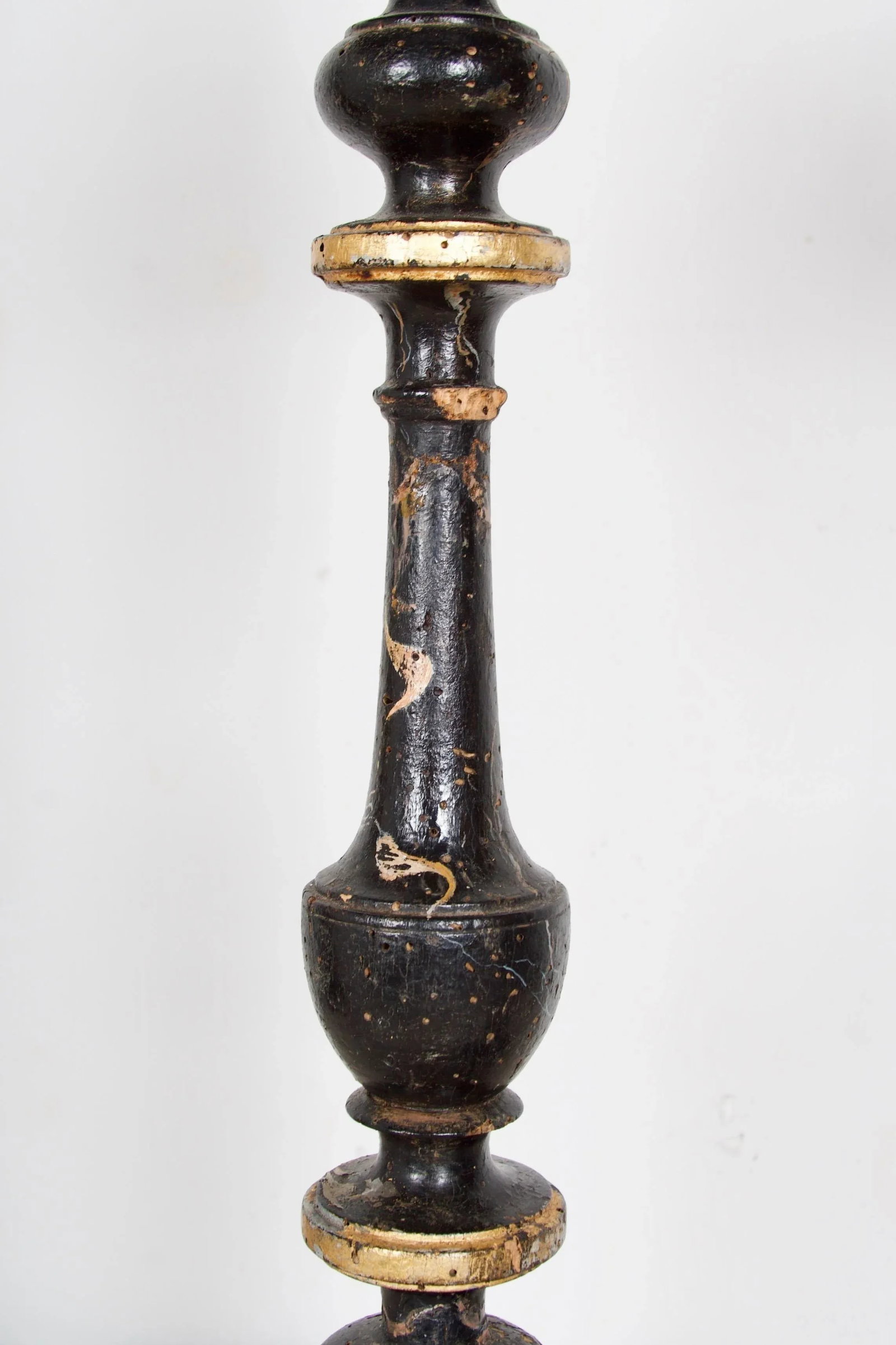 Mid 19th Century Italian Baroque Style Faux Marble Candle Torcheres - a Pair - 9