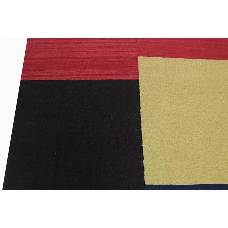 Handwoven Flatweave Scandinavian Style Persian Kilim Area Rug 4'5'' X 6'3'' - 3