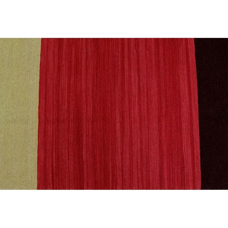 Handwoven Flatweave Scandinavian Style Persian Kilim Area Rug 4'5'' X 6'3'' - 4
