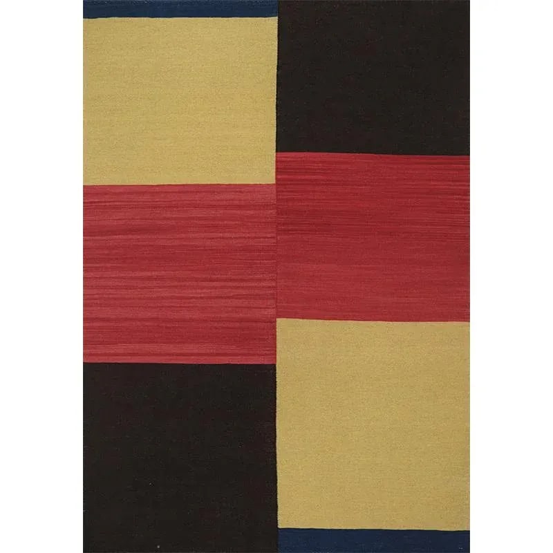Handwoven Flatweave Scandinavian Style Persian Kilim Area Rug 4'5'' X 6'3'' - 9