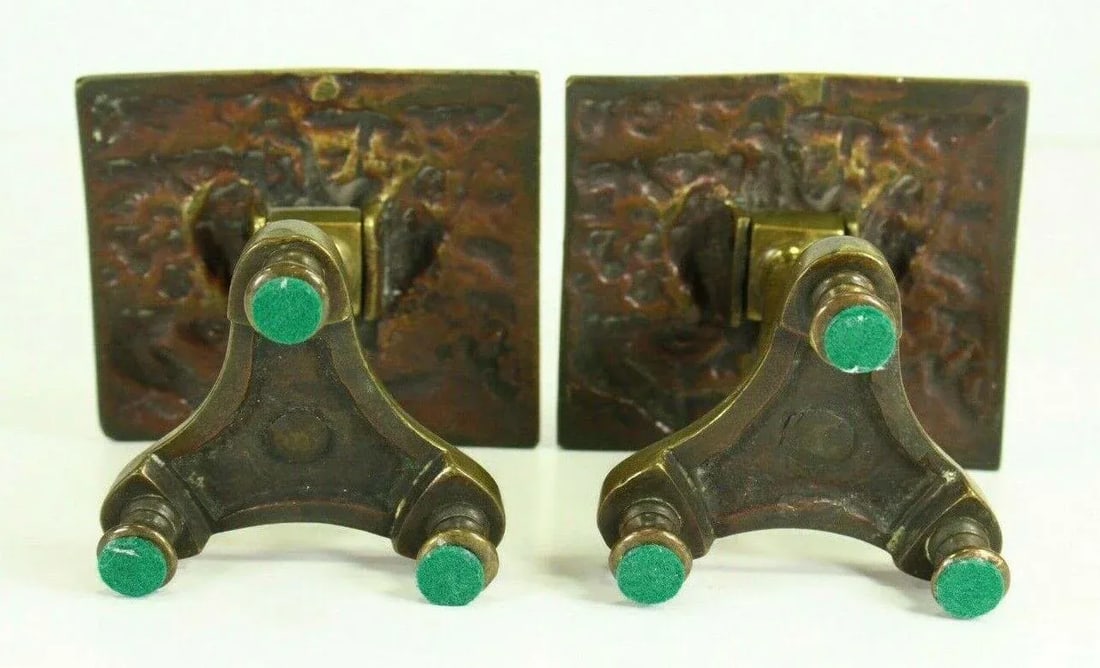 1800's Regency Miniature Brass Tilt Top Table Candle Reflectors - a Pair - 11