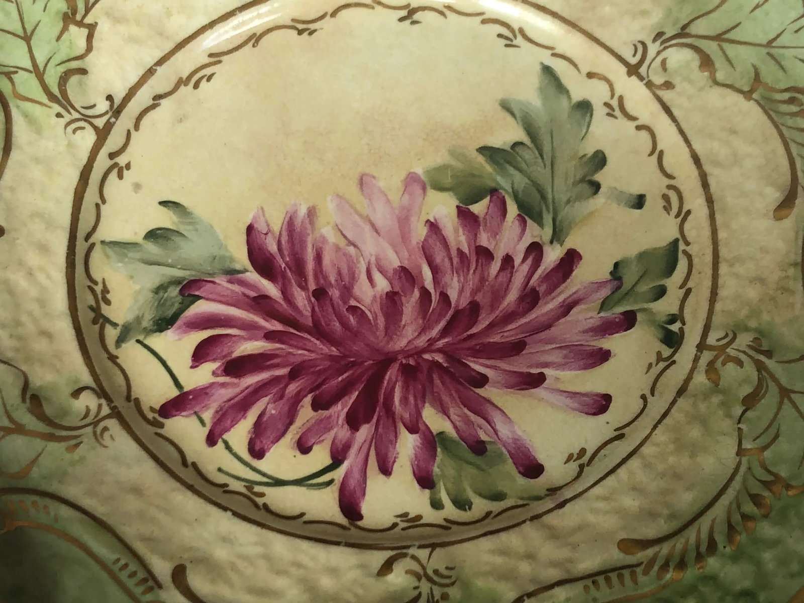 Antique Late 19th Century Decorative Floral Plates - Set of 5 - 8