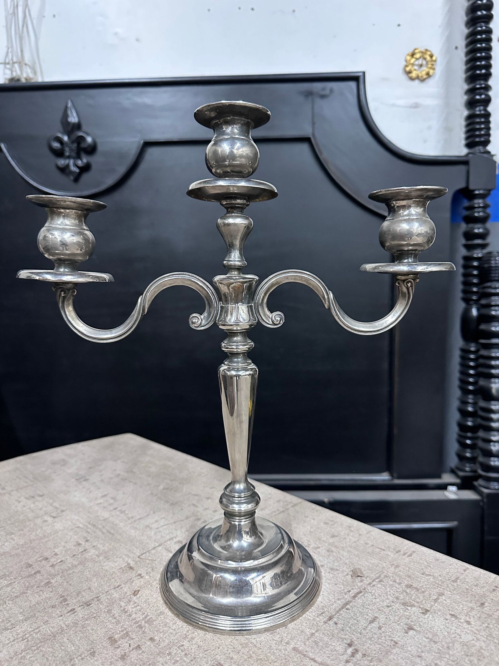 Vintage Silver Plate Candelabra - 11