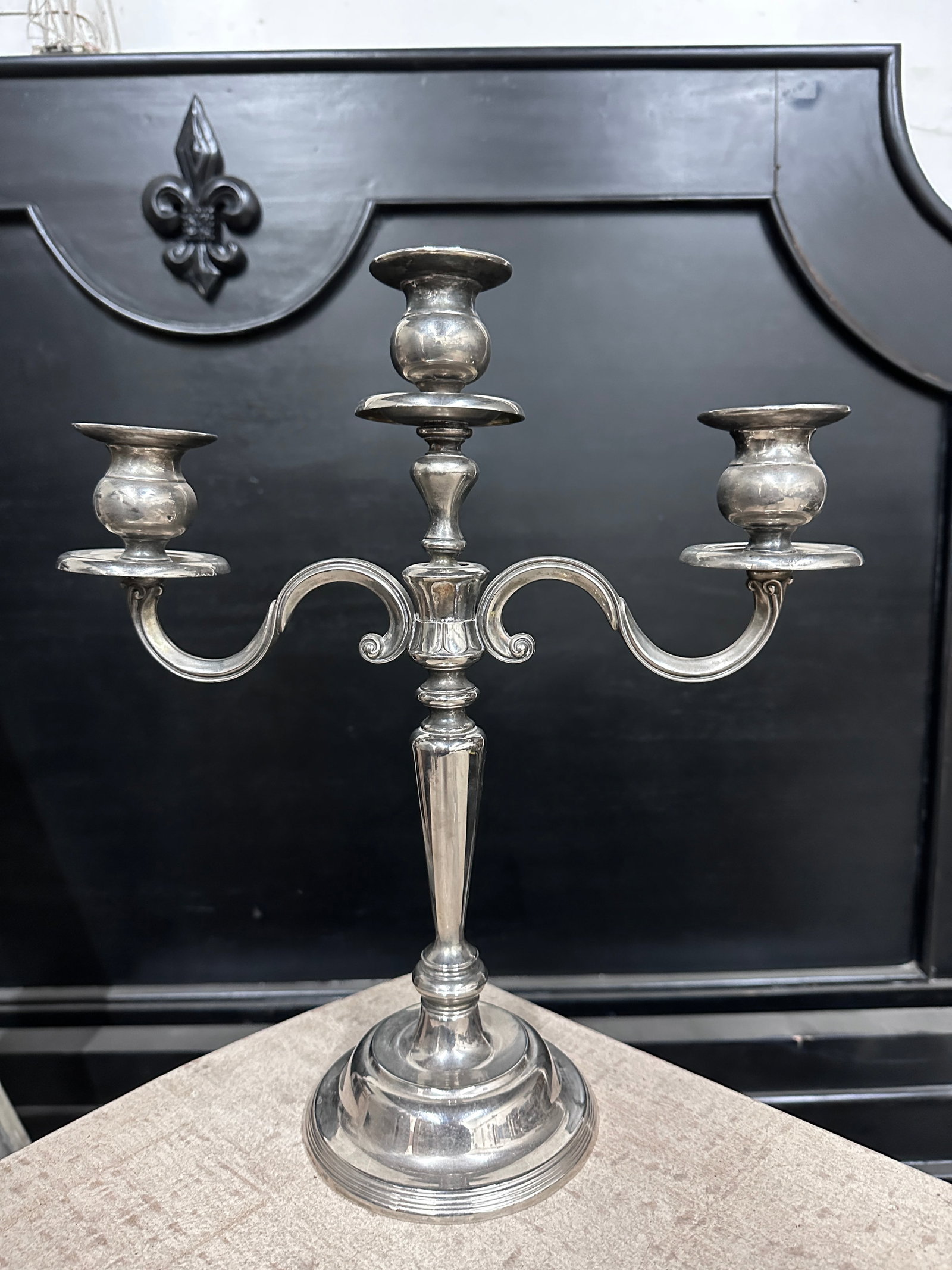 Vintage Silver Plate Candelabra - 12