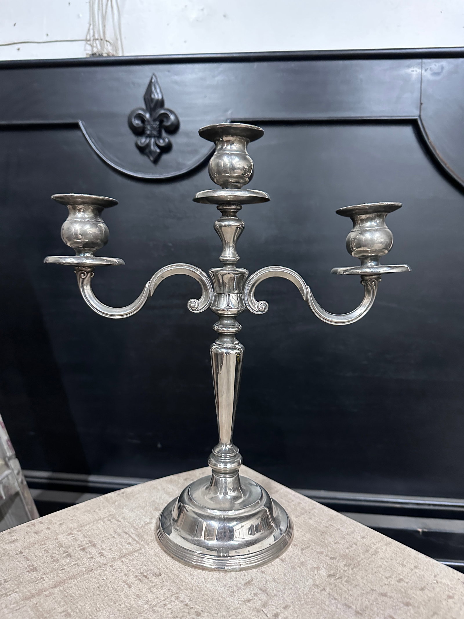 Vintage Silver Plate Candelabra - 2