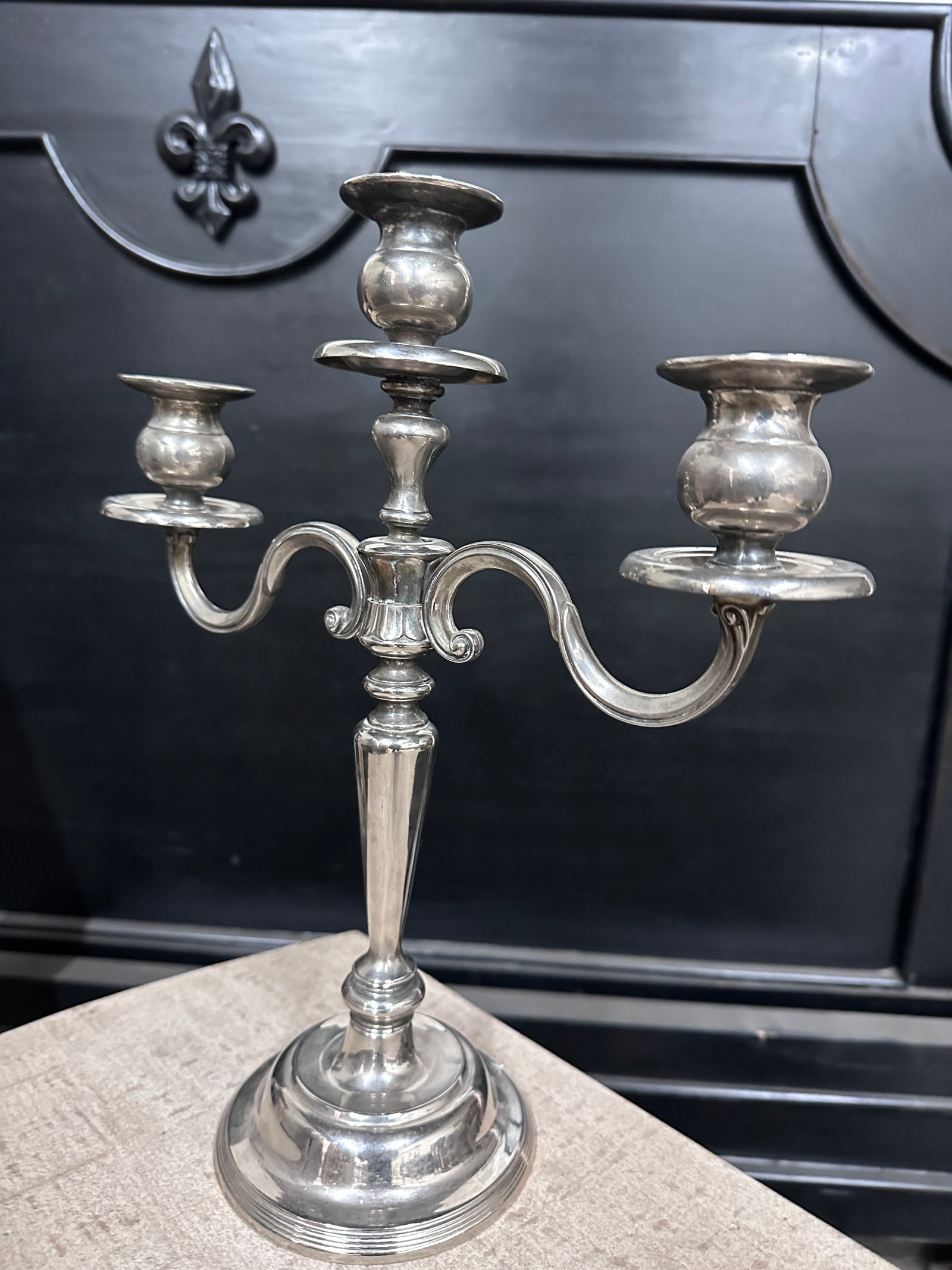 Vintage Silver Plate Candelabra - 3