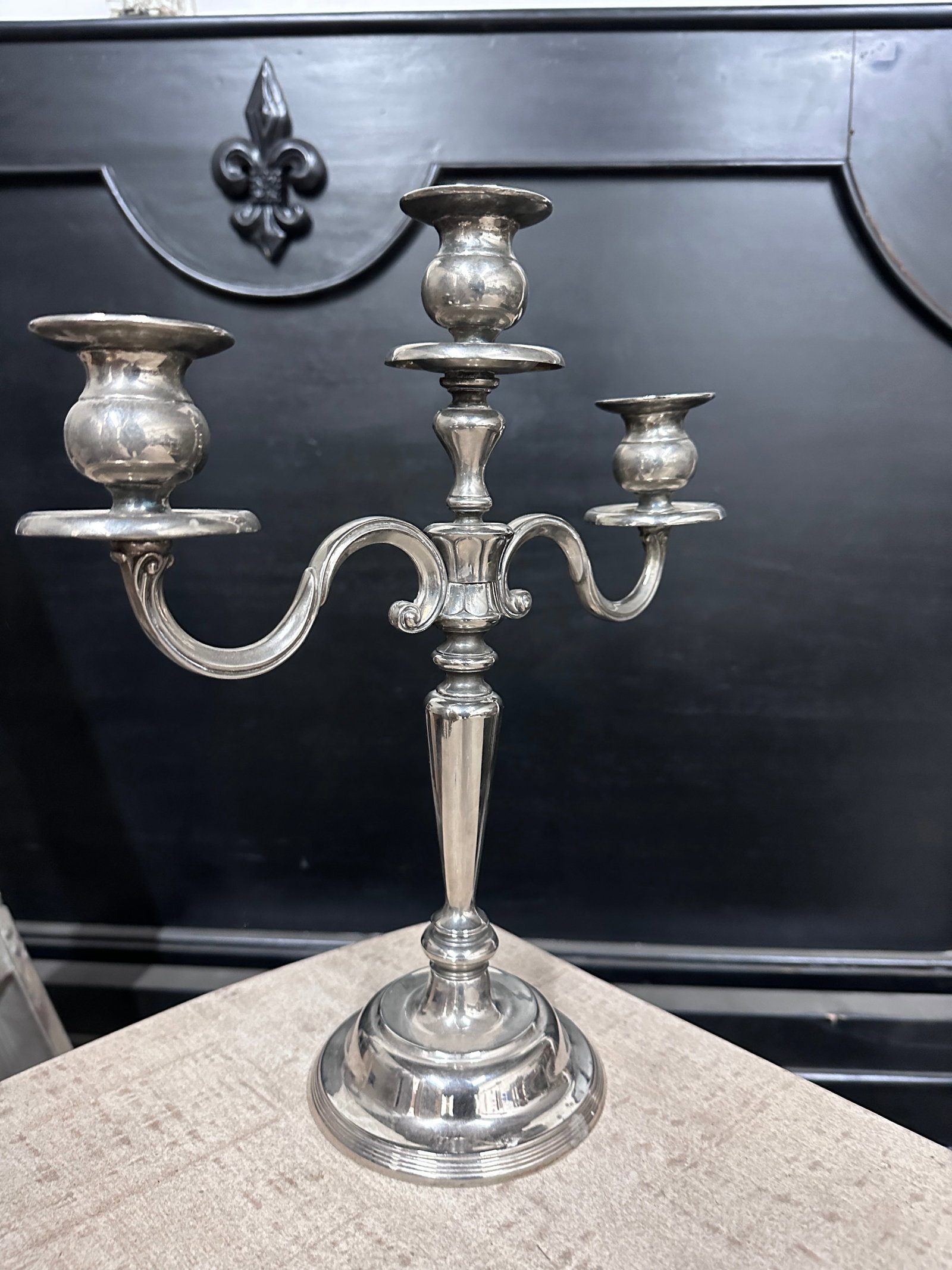 Vintage Silver Plate Candelabra - 4