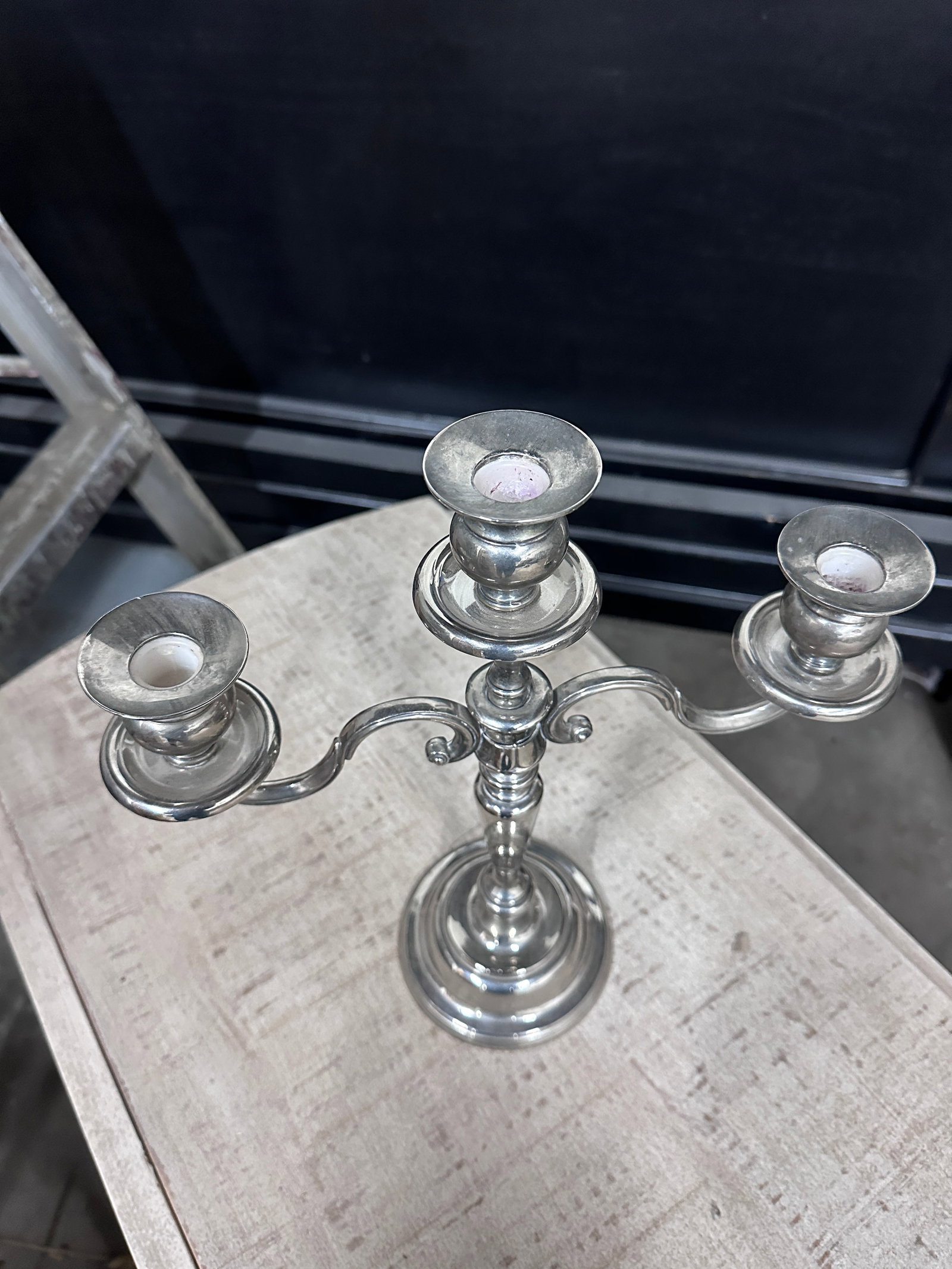 Vintage Silver Plate Candelabra - 6