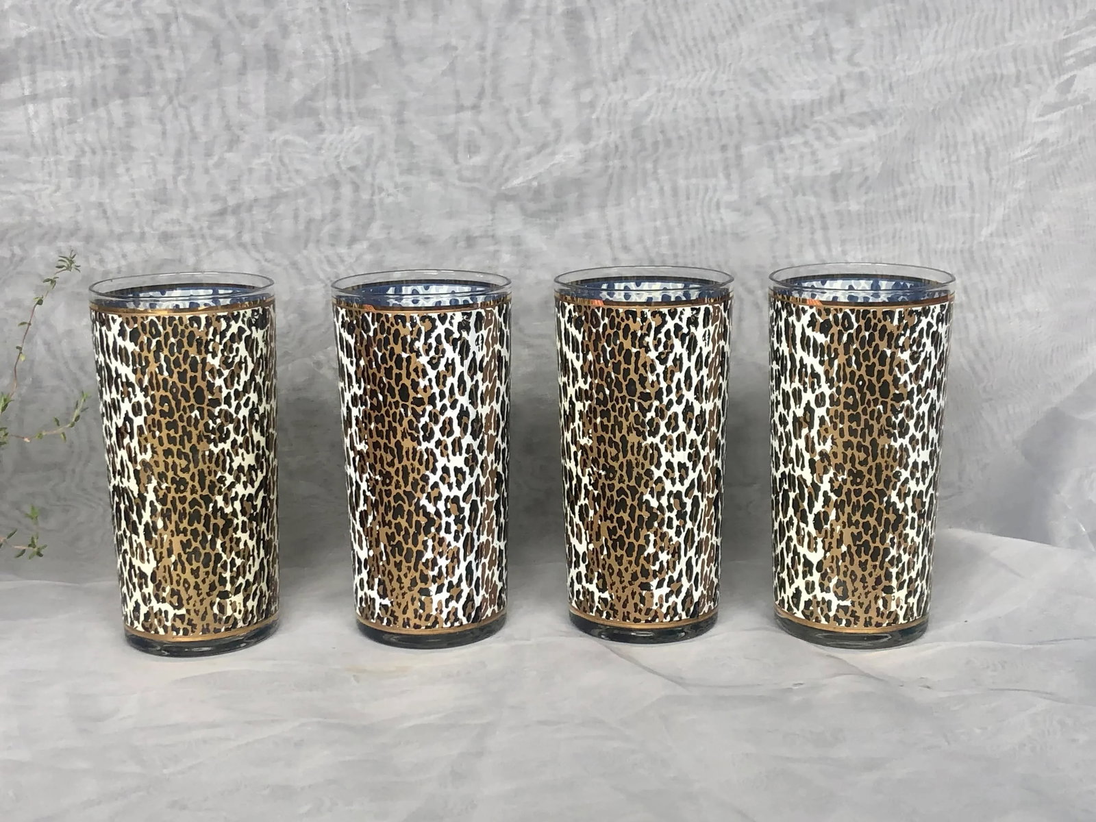 Vintage Culver High Ball Cocktail Glassware Set of 4 - 3