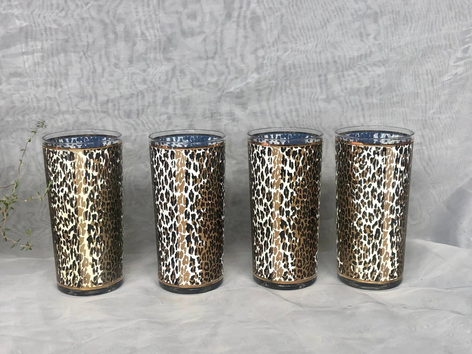 Vintage Culver High Ball Cocktail Glassware Set of 4 - 4
