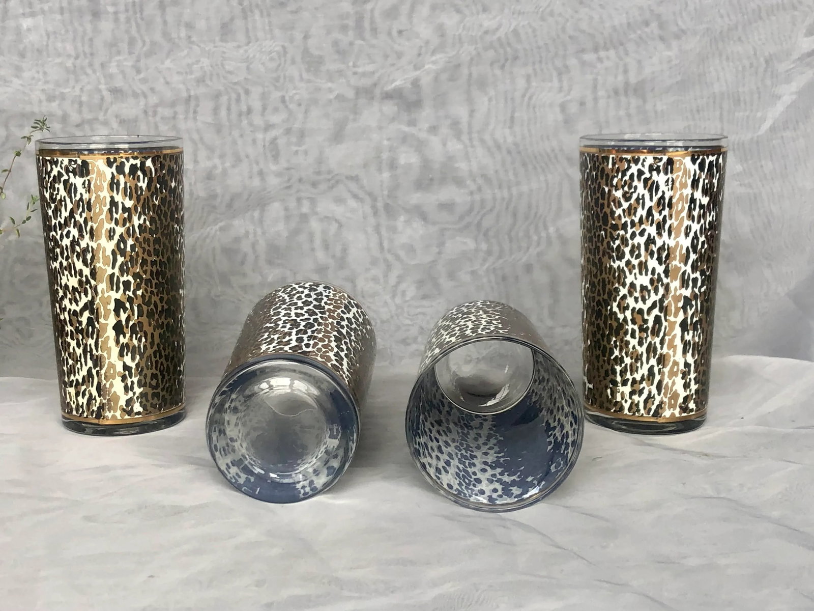 Vintage Culver High Ball Cocktail Glassware Set of 4 - 7
