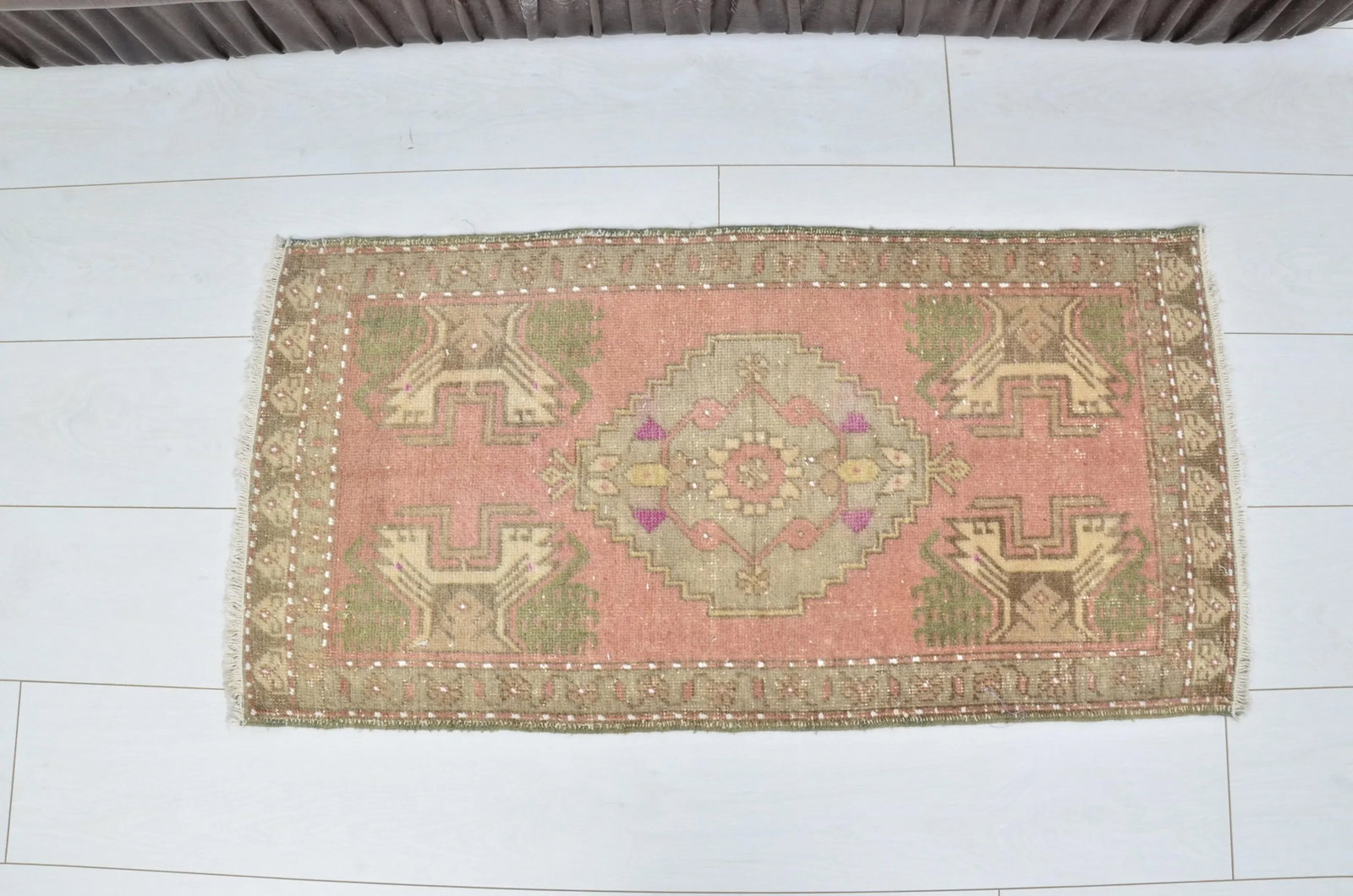 Oushak Handmade Vintage Rug - 2