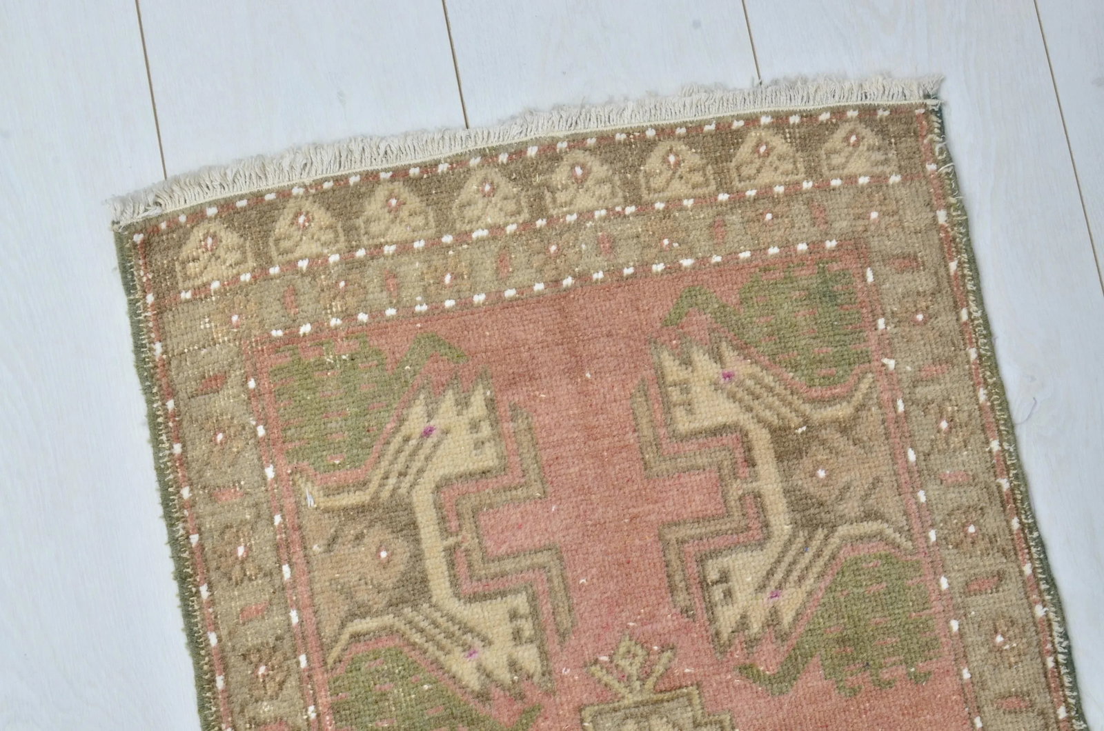 Oushak Handmade Vintage Rug - 3