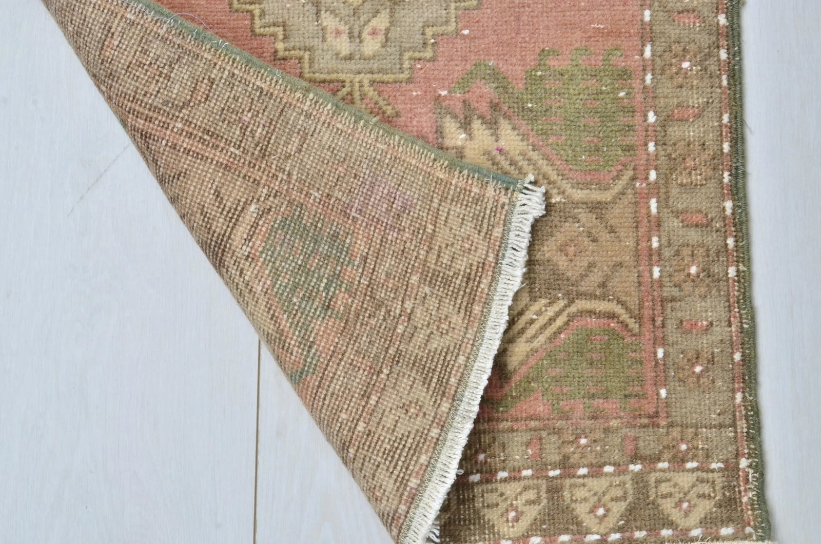 Oushak Handmade Vintage Rug - 5