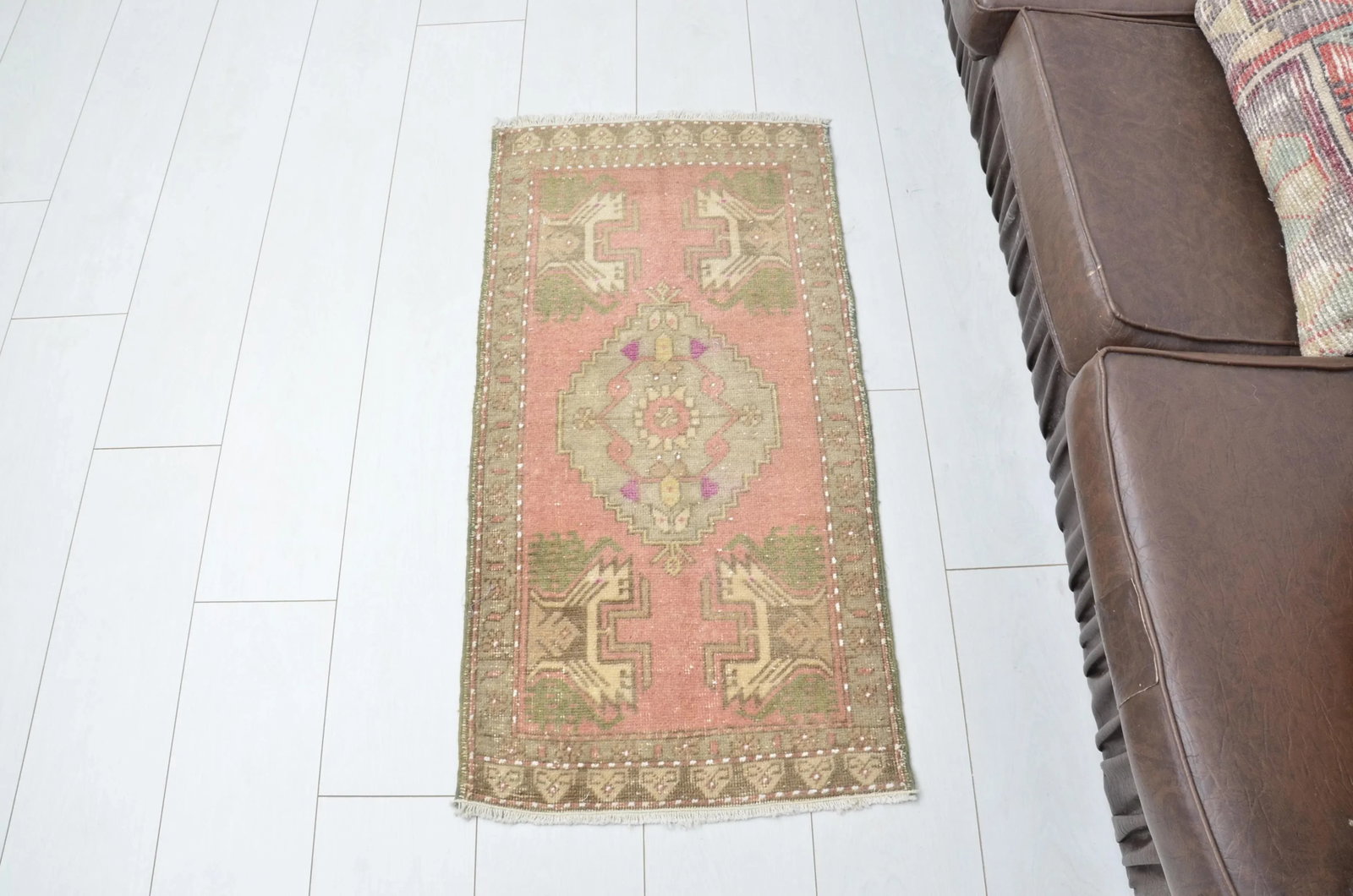 Oushak Handmade Vintage Rug - 6