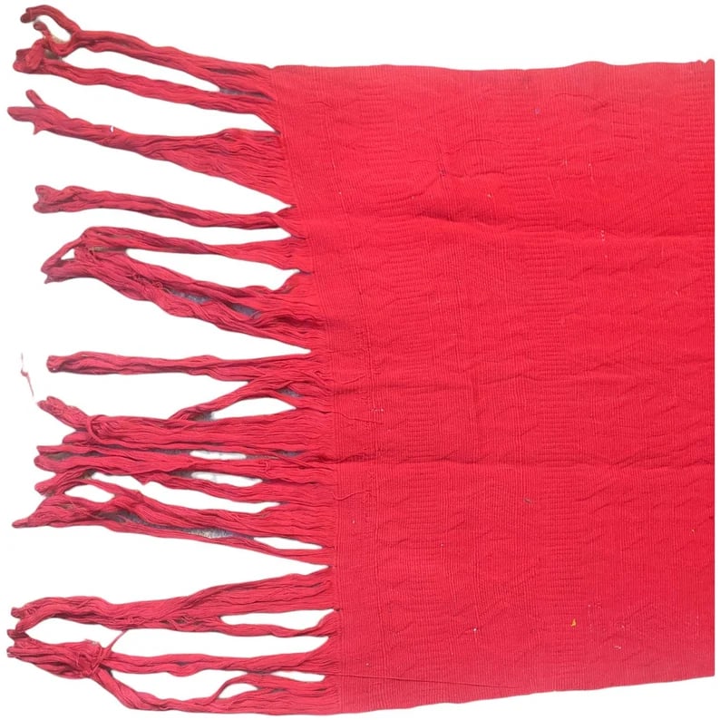 Vintage Hand-Embroidered Guatemalan Textile Throw - 9