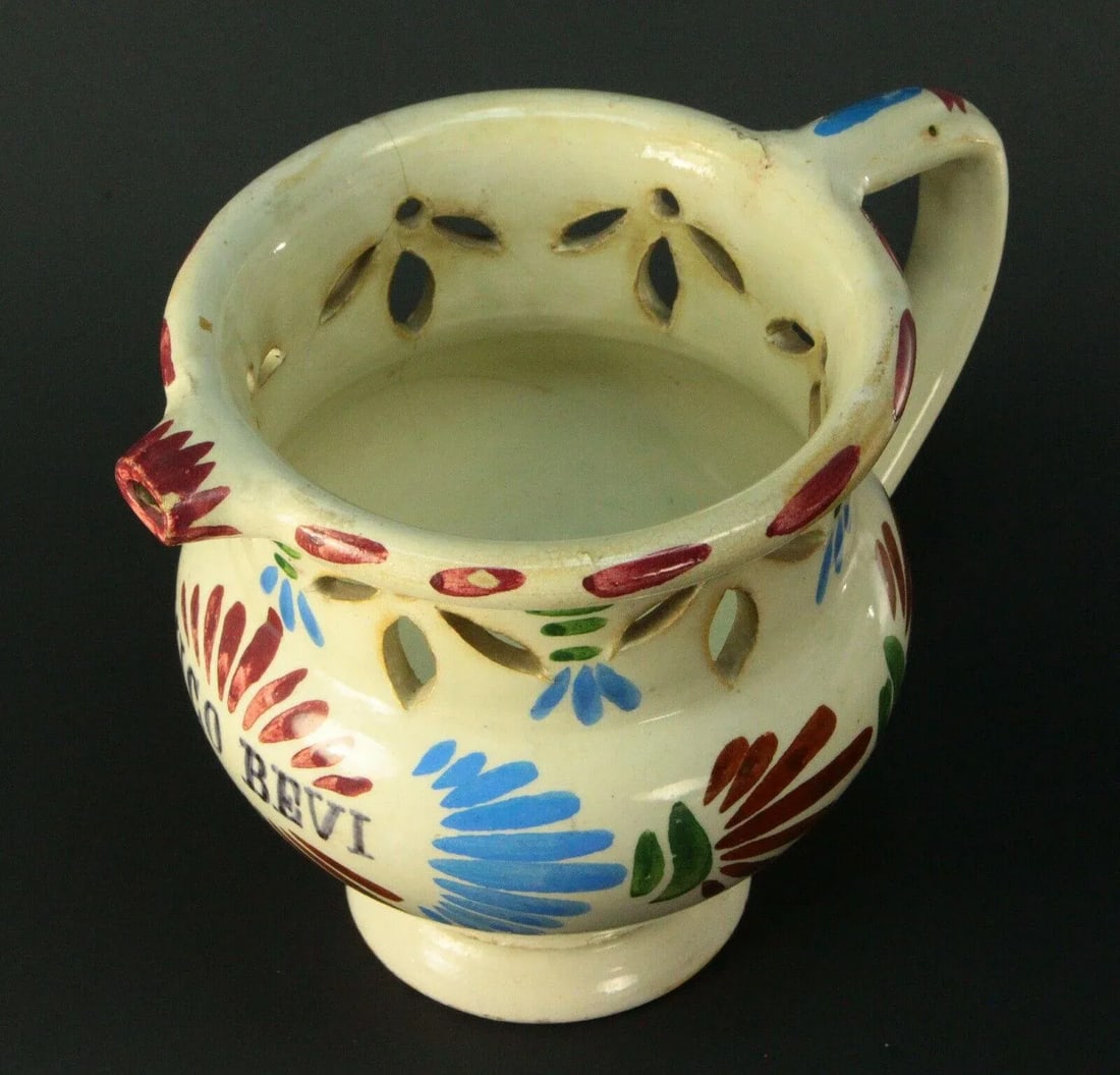 18th/19th Century Italian Faience Puzzle Jug - 4
