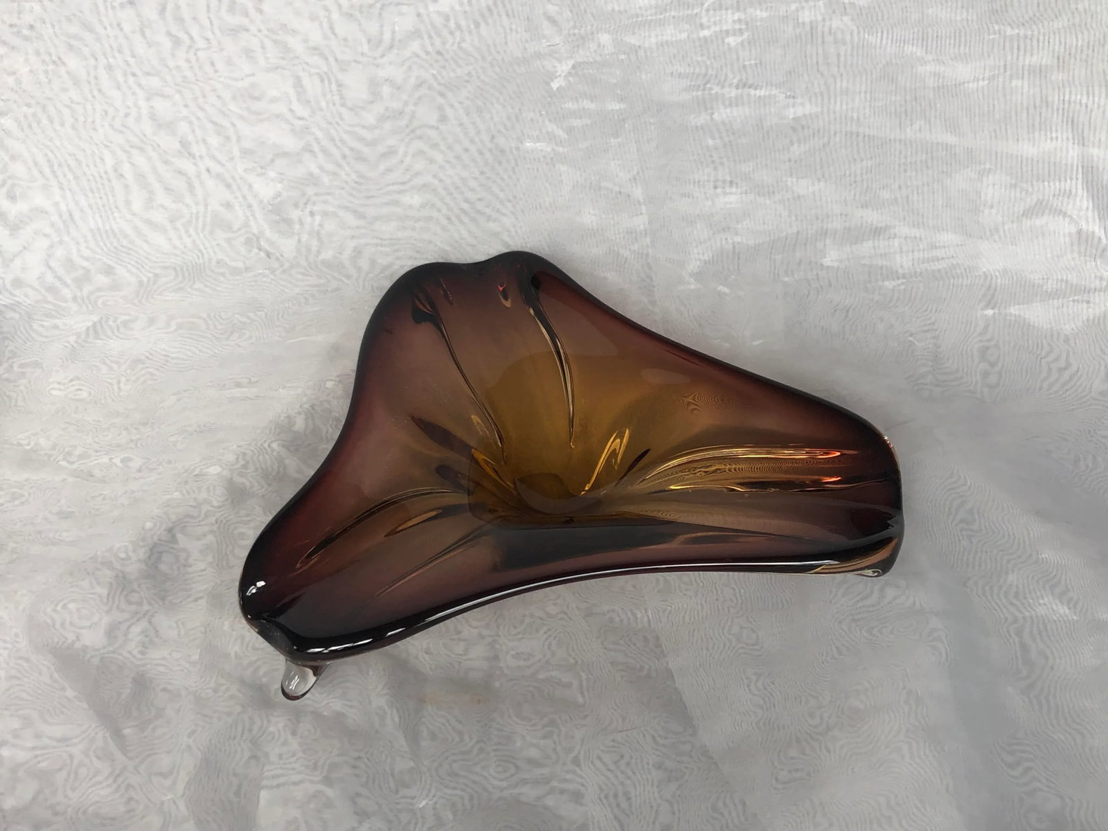 Mid Century Modern Art Glass Bowl - 4