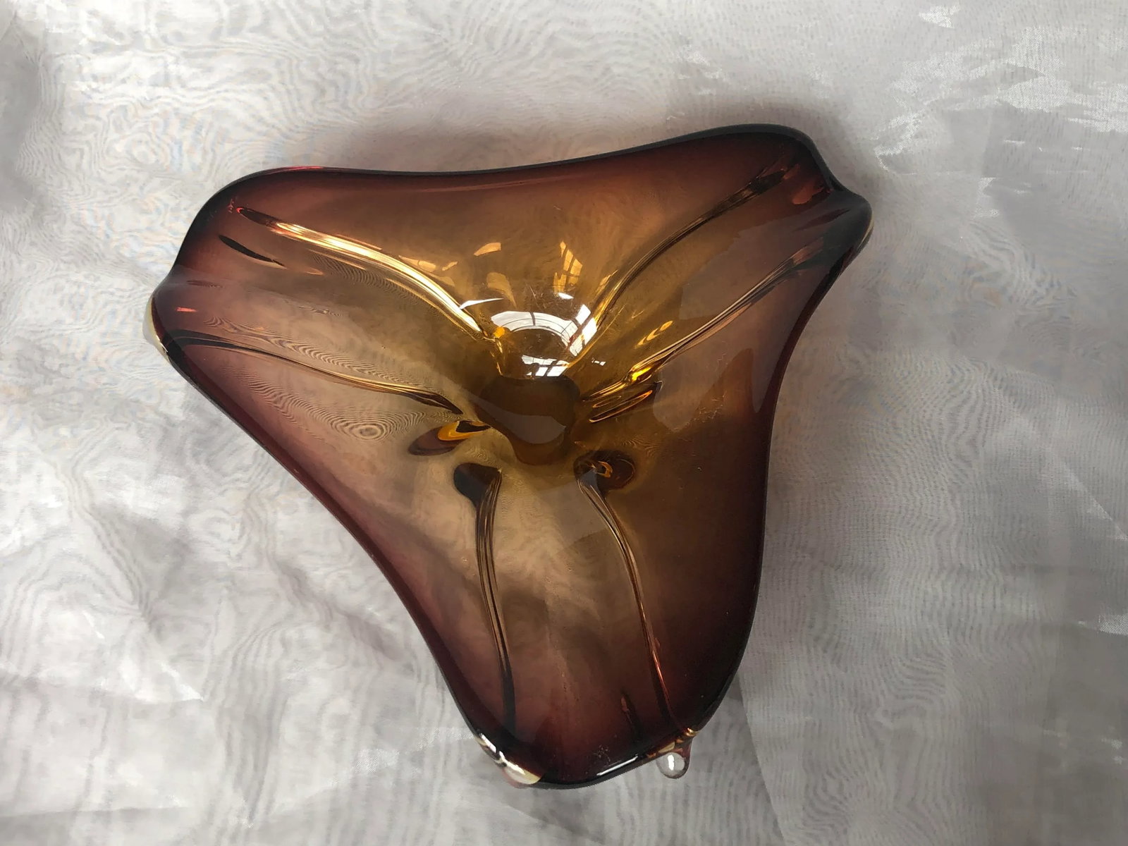 Mid Century Modern Art Glass Bowl - 7
