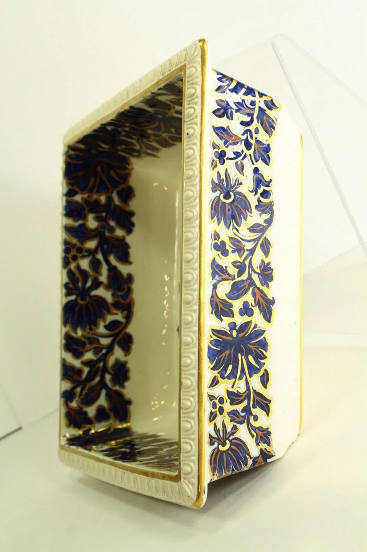 1885-1886 W. T. Copeland & Sons, Imari With Bird Square Bowl Serving Dish - 5