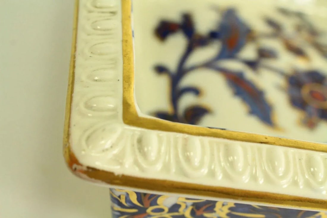 1885-1886 W. T. Copeland & Sons, Imari With Bird Square Bowl Serving Dish - 8