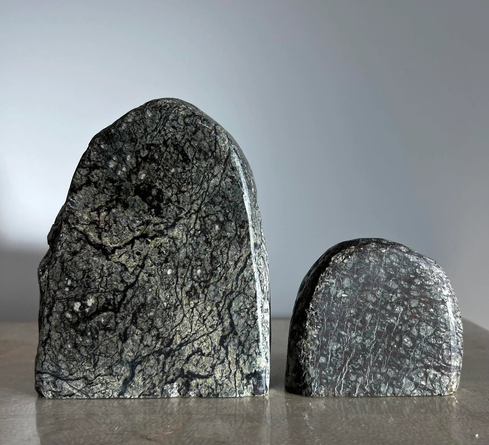 Vintage Rock Form Candle Holders in Real Stone, 1970s - Set of 2 - 13