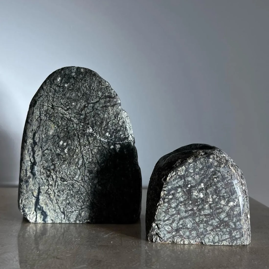 Vintage Rock Form Candle Holders in Real Stone, 1970s - Set of 2 - 6