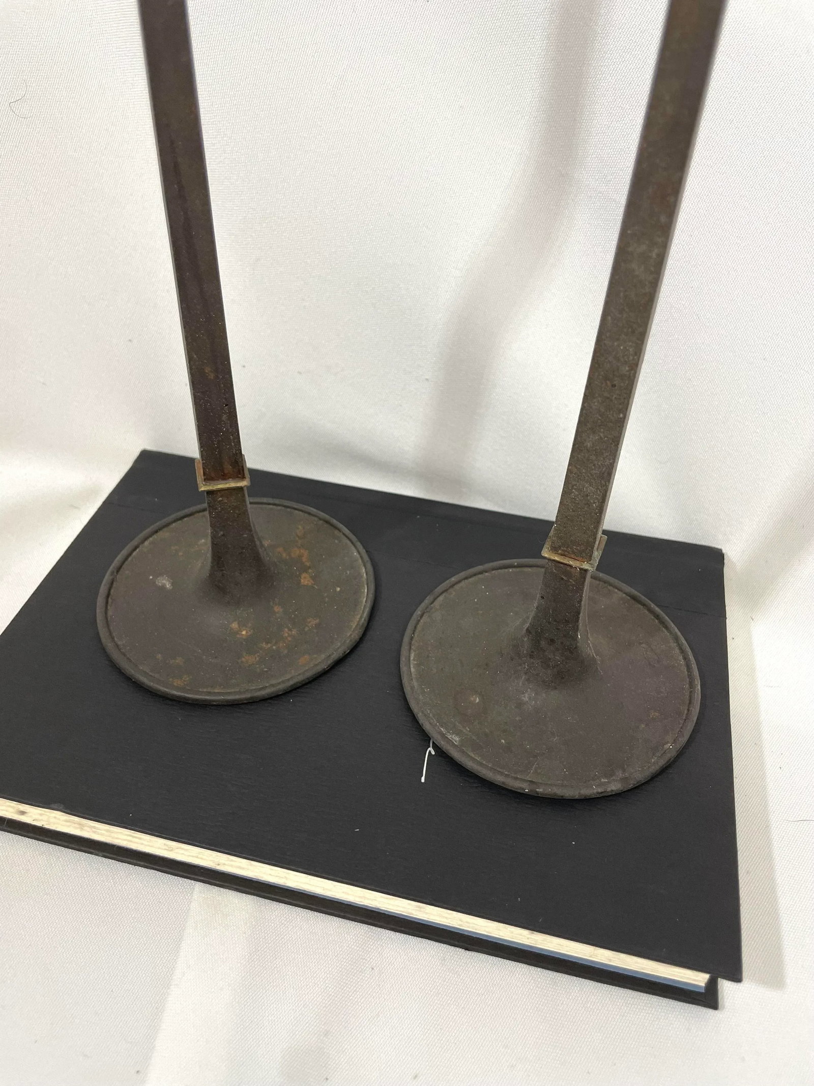 Mid 20th Century Jens Quistgaard Dansk Iron Tall Candle Holders, Denmark - a Pair - 3