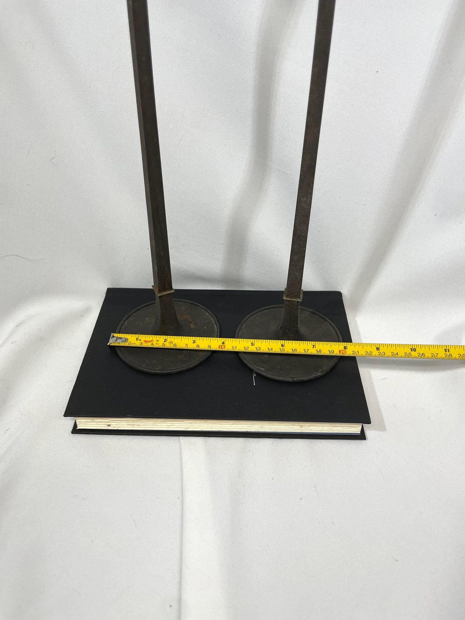 Mid 20th Century Jens Quistgaard Dansk Iron Tall Candle Holders, Denmark - a Pair - 6