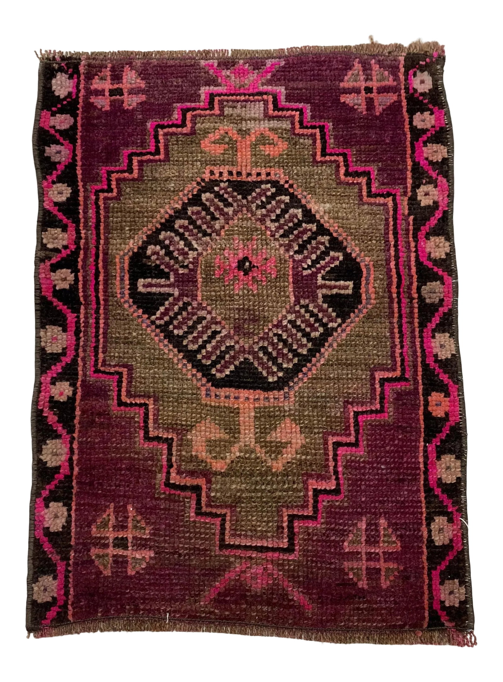Turkish Anatolian Rug: 1960s Handmade wool and cotton rug in Turkish Anatolian Small Rug, Vintage Doormat Rug, Turkish Vintage Decorative Rug, Handmade wool Rug . One Of Kind traditional Rug with perfect design and colors.