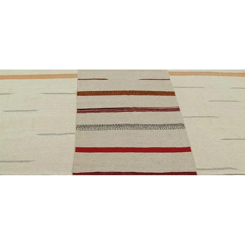 Handwoven Scandinavian Style Persian Kilim Area Rug - 6'5'' X 7'4'' - 2