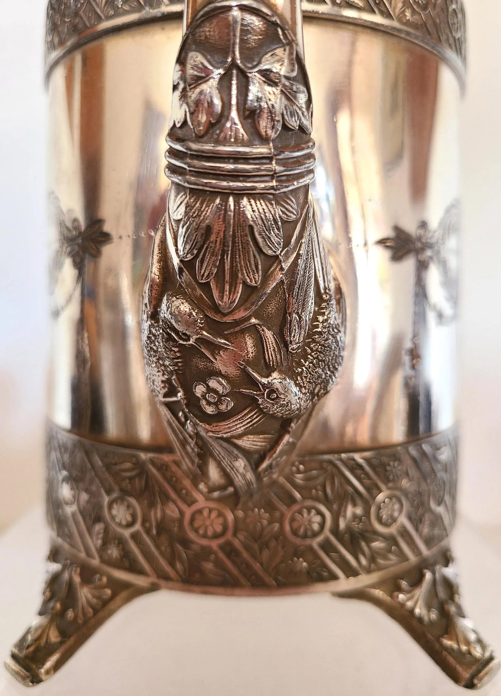 1880s Bridgeport Silver Co. Triple Plate Tea Set- 4 Pieces - 10