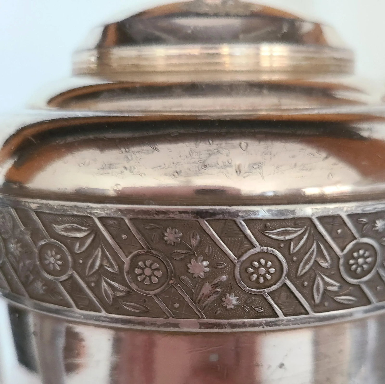 1880s Bridgeport Silver Co. Triple Plate Tea Set- 4 Pieces - 7