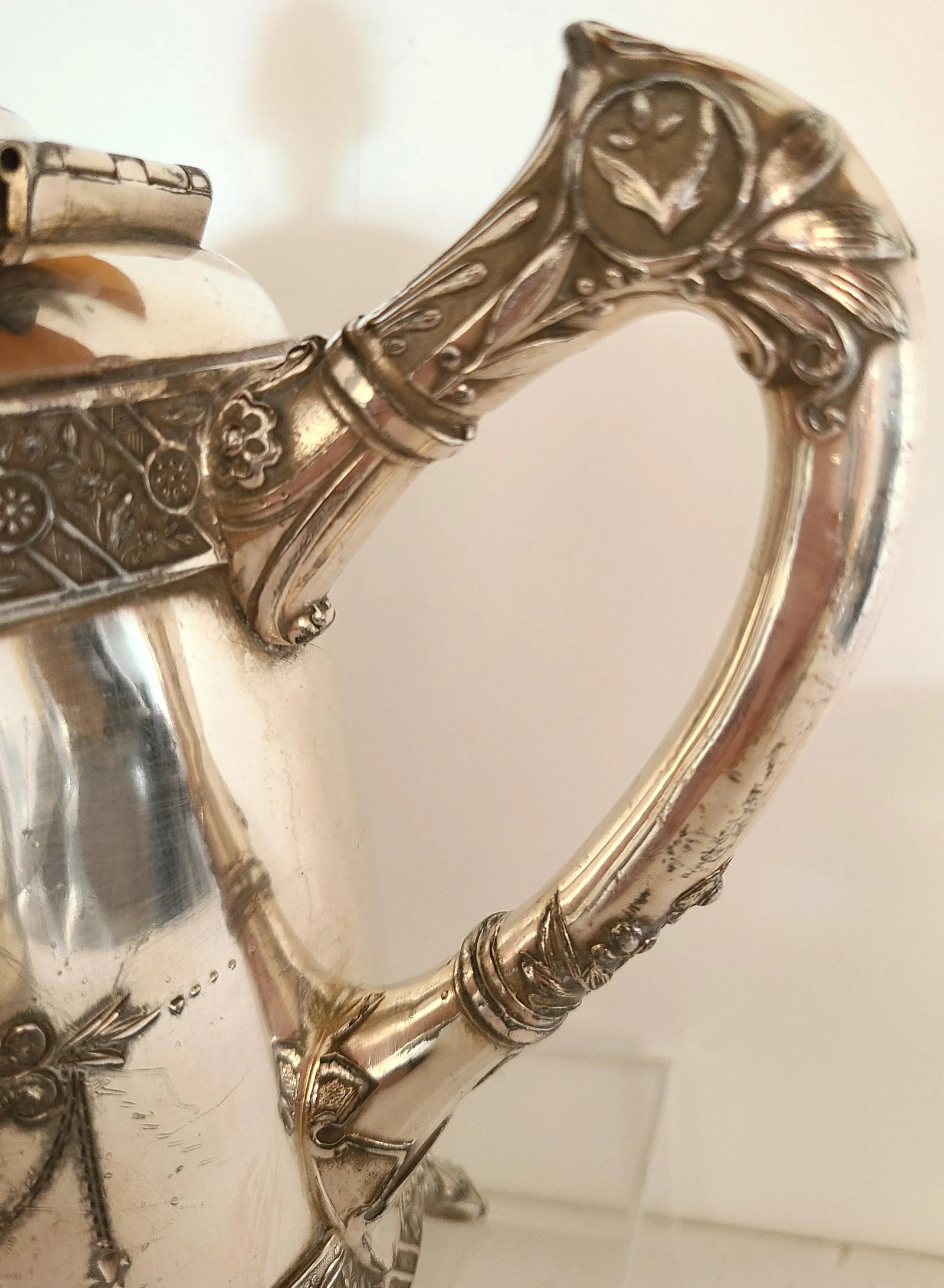 1880s Bridgeport Silver Co. Triple Plate Tea Set- 4 Pieces - 8
